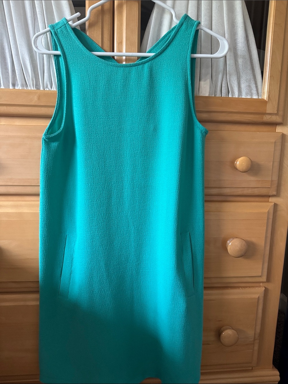 Jack by BB Dakota Teal Sleeveless Mini Shift Dress